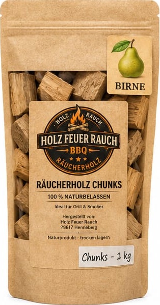 Birne Räucherchunks